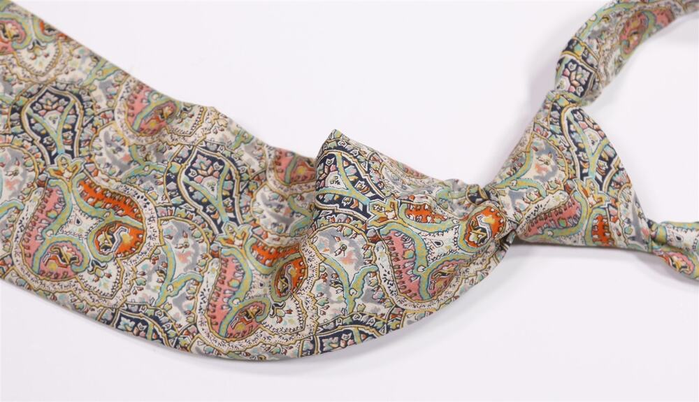 Liberty of London Macys Mens Store Vintage 50s Wild Cotton Wide Necktie Tie